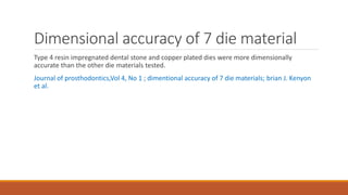 Die materials | PPTX