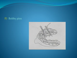F) Bobby pins
 