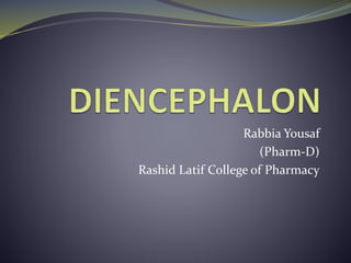 Rabbia Yousaf
(Pharm-D)
Rashid Latif College of Pharmacy
 