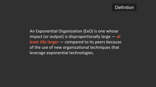 Exponential Technologies and Exponential Organizations Mix