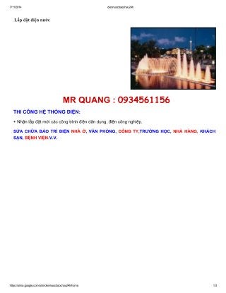 thợ sửa điện nước ở Hoàng Quốc Việt 0934561156