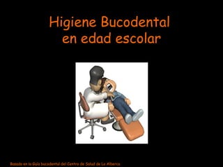 Higiene Bucodental  en edad escolar Basado en la Guía bucodental del Centro de Salud de La Alberca 