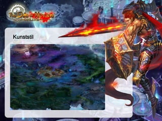 Kunststil
„Die Ode von Nirvana“ verwendet die meisten
gängigen Entwicklungstechnologien, sowie die
exquisite Bildqualität und Lichteffekte , eine grandiose
westliche Mythoswelt vorzuführen. Die Spielszene
und Rolle basieren auf dem Realismus und spiegeln
einen tiefen westlichen Stil. Ruhige Gemeinde,
geschäftige Stadt, steiler Berggipfel , weites
Schneefelder werden als eigenartigen und
atemberaubenden Blick vom Westen einer nach dem
anderen in diesem Spiel dargestellt. Aus solchen
bemerkenswerten wunderschönen Spielszenen erlebt
der Spieler immersive Erfahrungen und erreicht einen
surrealen Augenschmaus.

 