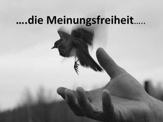 … .die Meinungsfreiheit ….. 