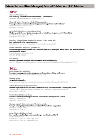 www.die-gdi.de 
26 
26 
Externe Buchveröffentlichungen | External Publications | E-Publication 
2012 
Altenburg, Tilman (G...