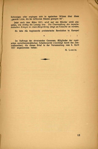 Die Reise Lenins durch Deutschland