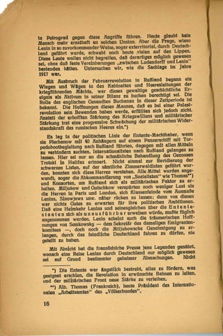 Die Reise Lenins durch Deutschland