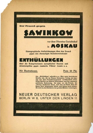 Die Reise Lenins durch Deutschland