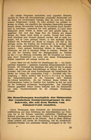 Die Reise Lenins durch Deutschland