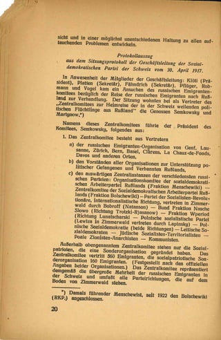 Die Reise Lenins durch Deutschland