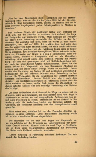 Die Reise Lenins durch Deutschland