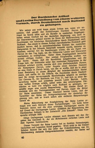 Die Reise Lenins durch Deutschland