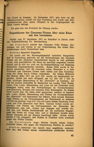 Die Reise Lenins durch Deutschland