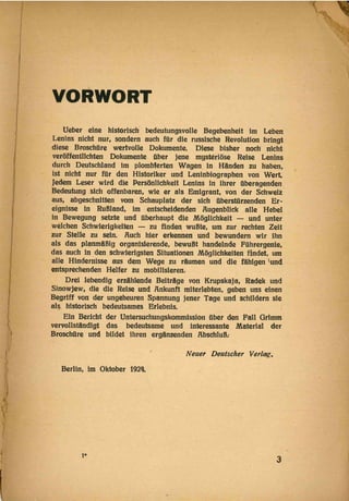 Die Reise Lenins durch Deutschland