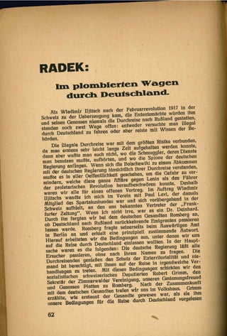 Die Reise Lenins durch Deutschland