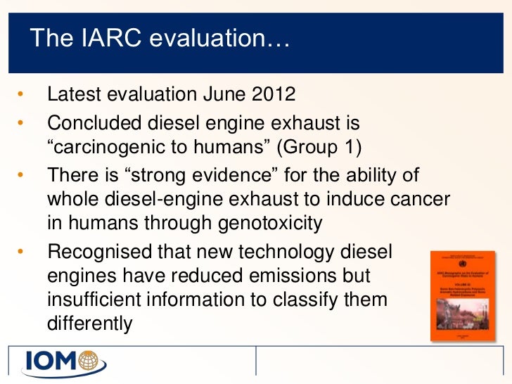 Diesel Engine Exhaust And Lung Cancer