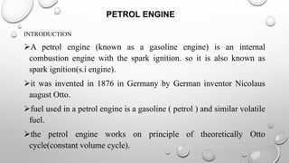 Diesel and petrol engine | PPTX