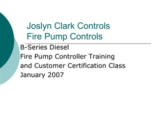 Diesel Fire Pump Controllers | PDF