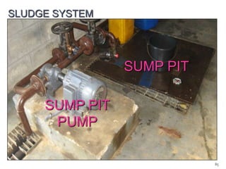SLUDGE SYSTEM

SUMP PIT
SUMP PIT
PUMP
85

 