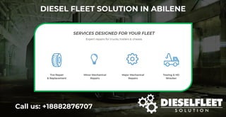 DIESEL FLEET SOLUTION IN ABILENE
Call us: +18882876707
 