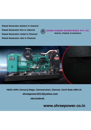 Diesel Generator hire in chennai.pdf