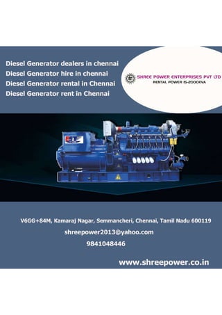 Diesel Generator hire in chennai.pdf