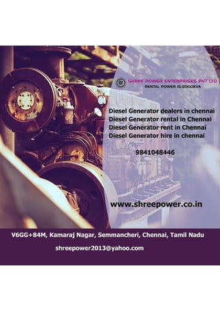 Diesel Generator rental in Chennai.pdf