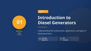 Diesel Generator Training Course for genersators | PPTX