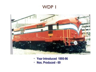 WDP 1 
• Year Introduced 1995-96 
• Nos. Produced - 69 
 