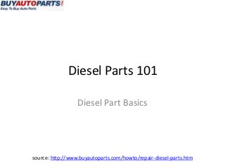 Diesel Parts 101

                  Diesel Part Basics




source: http://www.buyautoparts.com/howto/repair-diesel-parts.htm
 