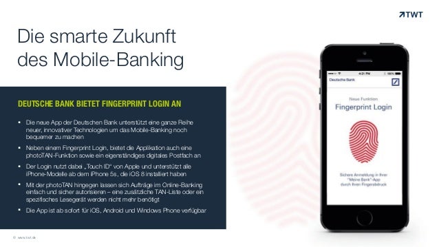 TWT Trendradar: Deutsche Bank bietet Fingerprint Login an