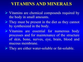 VITAMINS AND MINERALS ,[object Object],[object Object],[object Object],[object Object]
