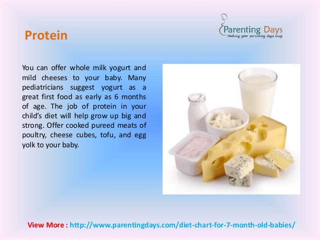 healthy diet for 6 month old baby