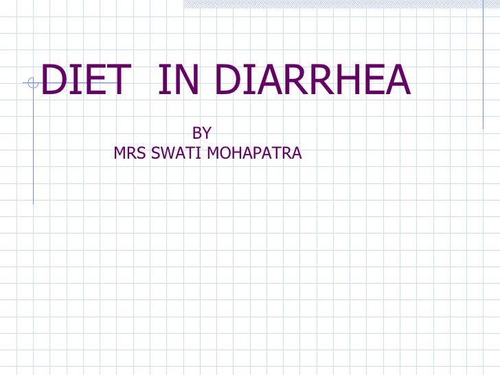 Diet Chart For Diarrhea Patient