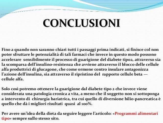 Dieta per diabetici e obesi - Capacità incretino mimetica ...