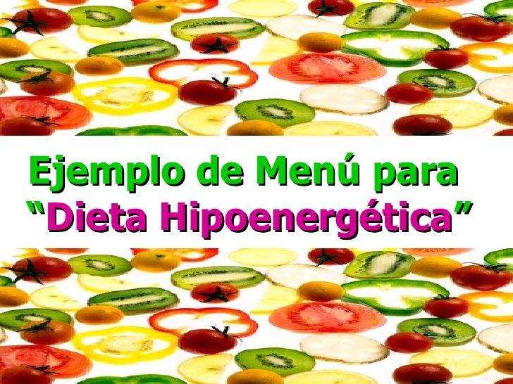 Dieta hipoenergetica