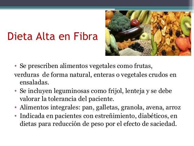 Dieta alta en fibra y para adelgazar