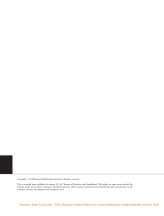 Diet and exercise in the treatment of fatty liver | PDF