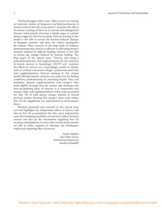 Diet and exercise in the treatment of fatty liver | PDF