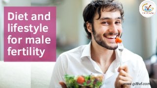 Diet and
lifestyle
for male
fertility
www.giftivf.com
 