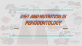 DIET AND NUTRITION IN
PERIODONTOLOGY
 