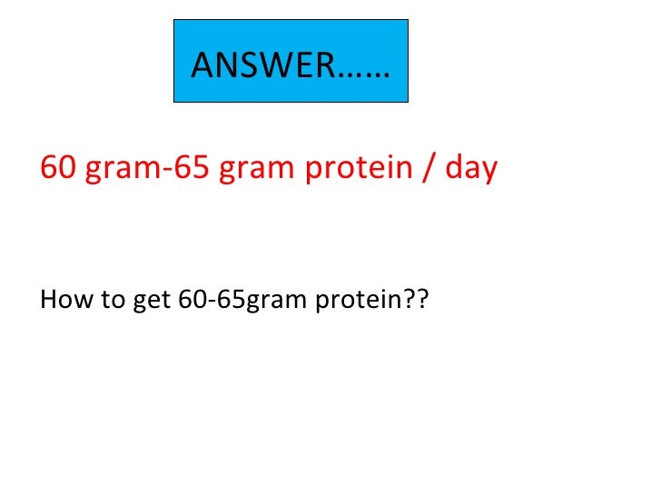60 G Protein Diet