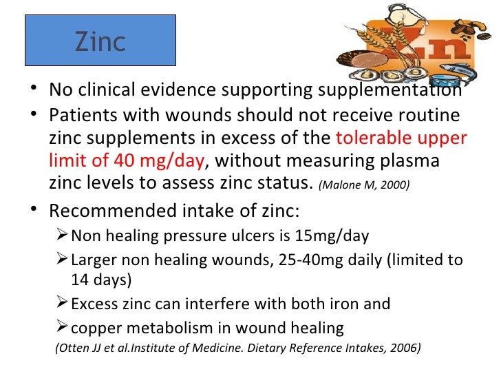 Diet and tissue healing