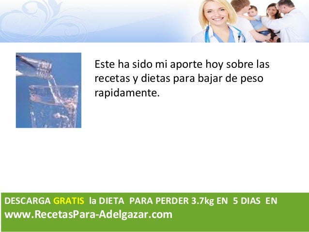 Dietas para bajar de peso gratis y efectivas
