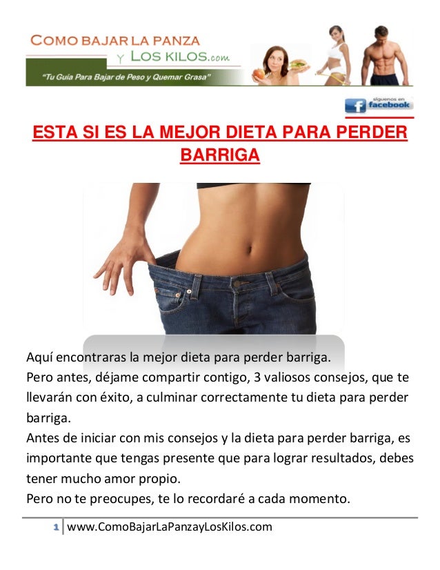 como bajar la barriga