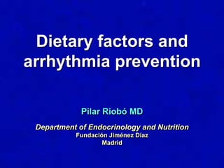 Diet  and arrhythmia