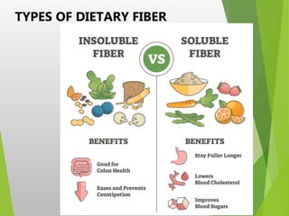 TYPES OF DIETARY FIBER
 