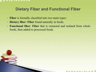 Dietary fibre