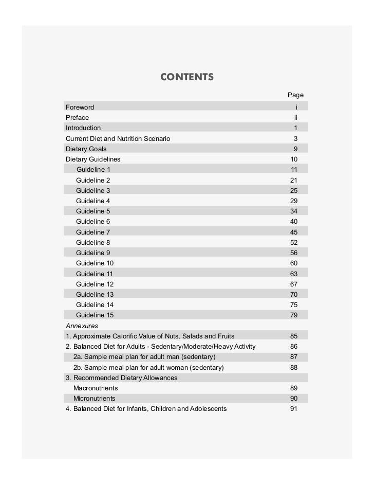 Dietary guidelines