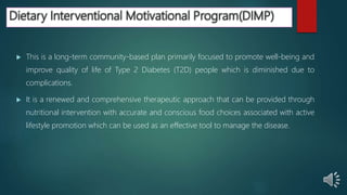 Dimp Computer Program Dietary interventional motivational program (dimp) (1) for type 2 ...